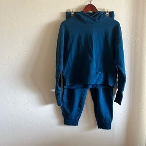 Blue sweats set JoyLab. Medium Hoodie. Large Sweats.